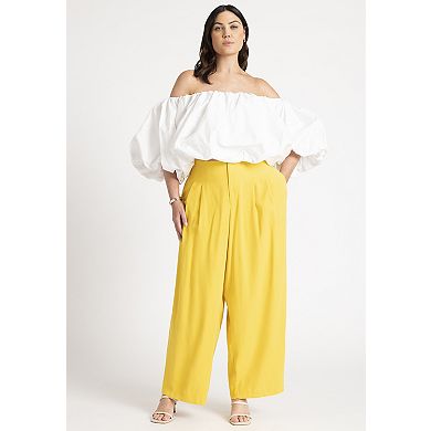 ELOQUII Women's Plus Size Bubble Top