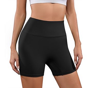 Womens Ruched Lifting Shorts High Waisted Tummy Control Workout Short for Yoga Athletic Cycling