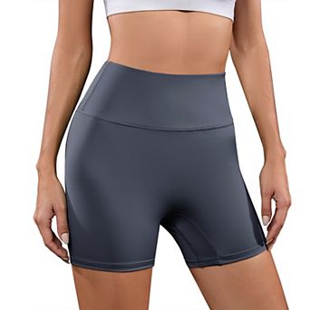 Womens Ruched Lifting Shorts High Waisted Tummy Control Workout Short for Yoga Athletic Cycling