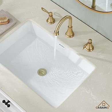8-inch Widespread Faucet 2-handle Bathroom Faucet with Drain 1.2 GPM