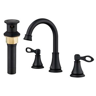8-inch Widespread Faucet 2-handle Bathroom Faucet with Drain 1.2 GPM