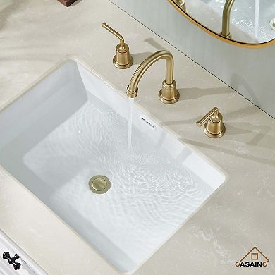 8-inch Widespread Faucet 2-handle Bathroom Faucet with Drain