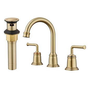 8-inch Widespread Faucet 2-handle Bathroom Faucet with Drain