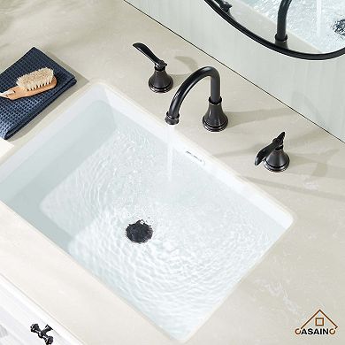 8-inch Widespread Faucet 2-handle Bathroom Faucet with Drain