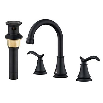 8-inch Widespread Faucet 2-handle Bathroom Faucet with Drain