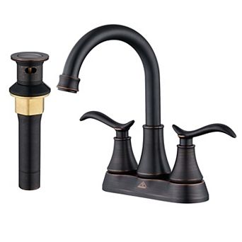 4-inch Centerset Bathroom Faucet with Drain