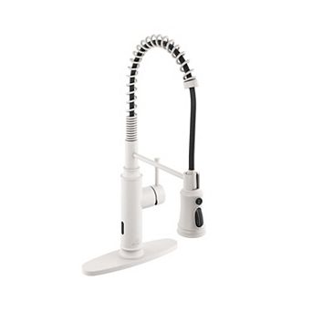 1.8 Flow Pull Down Sprayer Kitchen Faucet with Infrared Sensor Induction Function and Deck Plate