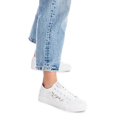 Women's Crochet Lace-Up Sneakers By XTI