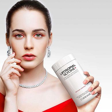 Codeage Liposomal Glycine+ Supplement, Free-Form Amino Acid L-Glycine 1500mg, 2-Month Supply, 180 ct