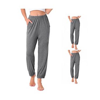 3 pc Women's Pajama Pants Soft Comfy Pj Pants Lounge Pants Sleepwear with Pockets