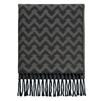 Italian Inspired Scarf for Men, Double-Sided Classic Herringbone Pattern Scarf