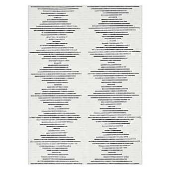 Garvee Modern Geometric Area Rug Ultra Thin Machine Washable Indoor Carpet for Living Room