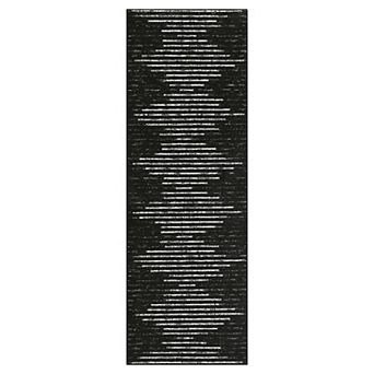 Garvee Modern Geometric Area Rug Ultra Thin Machine Washable Indoor Carpet for Living Room