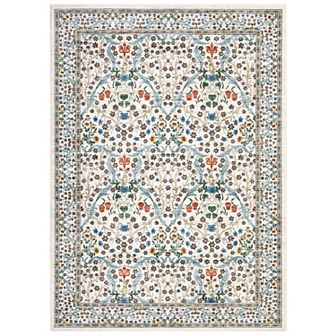 Garvee Machine Washable Non Slip Stain Resistant Modern Flower Printed Area Rug for Home Decor
