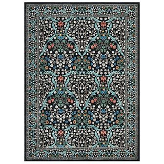 Garvee Machine Washable Non Slip Stain Resistant Modern Flower Printed Area Rug for Home Decor
