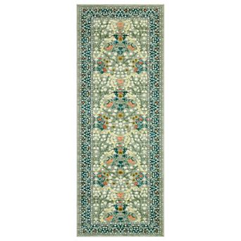 Garvee Machine Washable Non Slip Stain Resistant Modern Flower Printed Area Rug for Home Decor