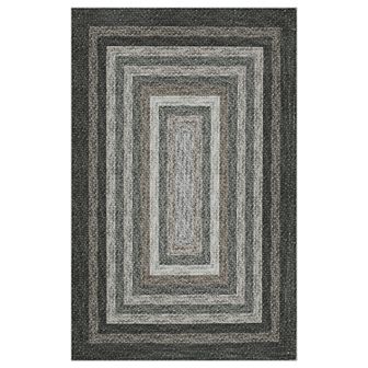 Garvee Modern Loop Track Area Rug Machine Washable Non Slip Indoor Carpet