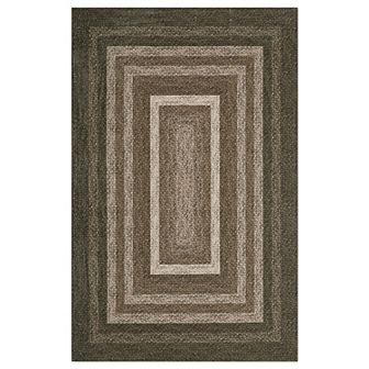 Garvee Modern Loop Track Area Rug Machine Washable Non Slip Indoor Carpet