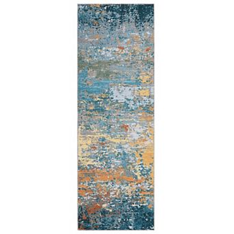 Garvee Machine Washable Modern Abstract Pattern Area Rug Non Slip Carpet for Home Decor