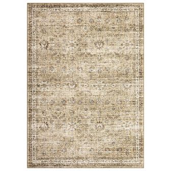Garvee Vintage Distressed Boho Machine Washable Area Rug Non Slip Non Shedding for Bedroom Kitchen