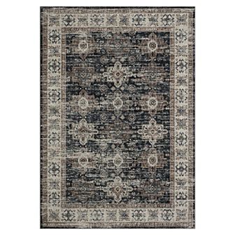 Garvee Machine Washable Area Rug Non Slip Stain Resistant Rug for Living Room