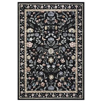 Garvee Pastoral Style Area Rug Ultra Thin Non Slip Stain Resistant Carpet for Home Decor