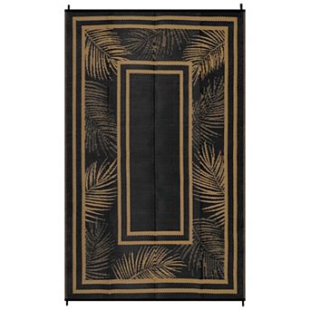 Garvee Modern Outdoor Reversible Area Rug Waterproof Portable Carpet for RV Trip