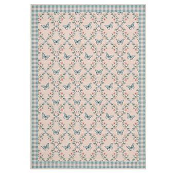Garvee Floral & Butterfly Printed Non Slip Area Rug Machine Washable Carpet for Home Decor