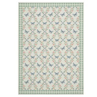 Garvee Floral & Butterfly Printed Non Slip Area Rug Machine Washable Carpet for Home Decor