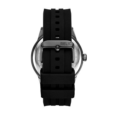 Relic by Fossil Men's Skeleton Dial Automatic Watch with Rubber Strap - ZRT0003