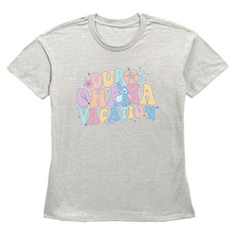 Disney's Lilo & Stitch Our Ohana Vacation Women's Graphic Tee