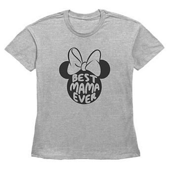 Disney's Minnie Mouse Best Mama Ever Women's Graphic Tee