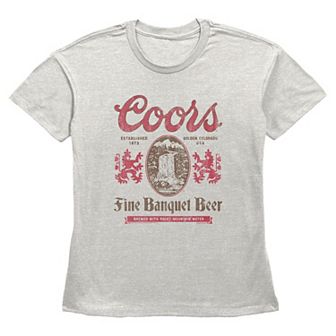 Women's Coors Fine Banquet Beer Vintage Graphic Tee