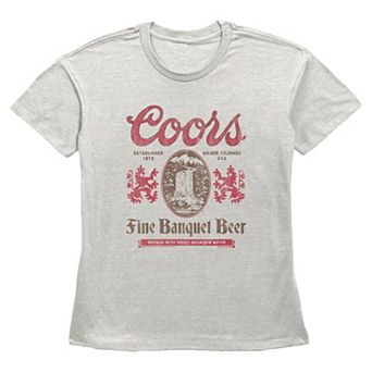 Women's Coors Fine Banquet Beer Vintage Graphic Tee