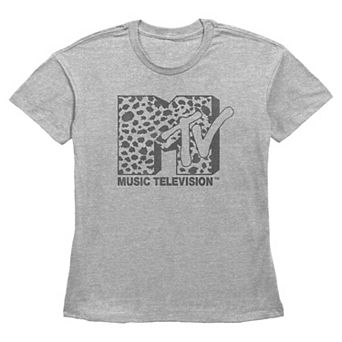 Women's MTV Cheetah Print Fill Graphic Tee