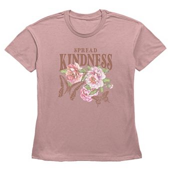Women's Spread Kindness Floral Graphic Tee