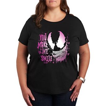 Plus Size Marvel Venom You Make Me Smile Graphic Tee