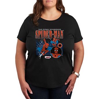 Plus Size Marvel Your Friendly Neighborhood Spider-Man Graphic Tee