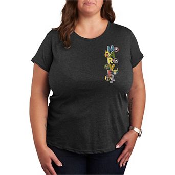 Plus Size Marvel Villains Stacked Graphic Tee