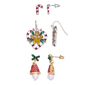 Christmas 3-Pair Earring Set
