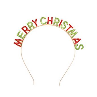 Merry Christmas Rhinestone Headband
