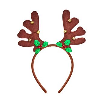 Antlers Bells Holiday Headband