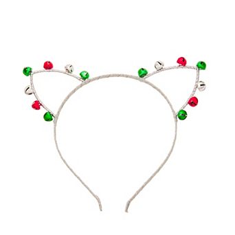 Cat Ears Headband with Jingle Bells