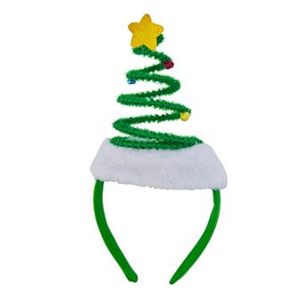 Coil Christmas Tree Star Headband
