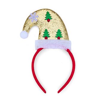 Gold Holiday Hat Headband