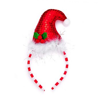 Sequin Holiday Hat Headband