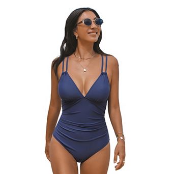 Women's Cupshe Tummy Control Back Cutout One Piece Swimsuit
