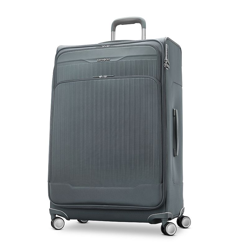 Samsonite Silhouette 18 Large Softside Spinner Luggage, Grey Blue