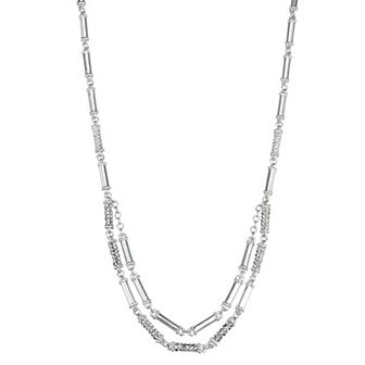 Napier Gold Tone Social Life Frontal Necklace
