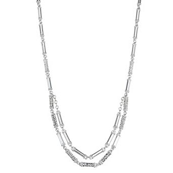 Napier Gold Tone Social Life Frontal Necklace